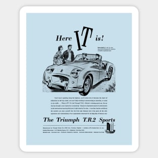 TRIUMPH TR2 - advert Sticker